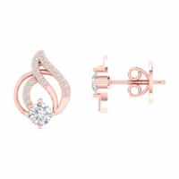 Calithra Teardrop Diamond Earrings - Thumbnail Image 6