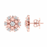 Virellia Fleuris Diamond Earrings - Thumbnail Image 6