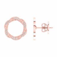 Cirelle Weave Diamond Earrings - Thumbnail Image 7