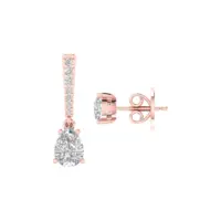 Avelisse Teardrop Diamond Earrings - Thumbnail Image 7