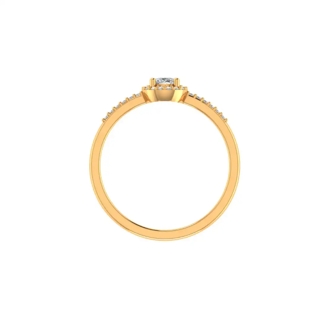Elaris Halo Diamond Ring - Image 3