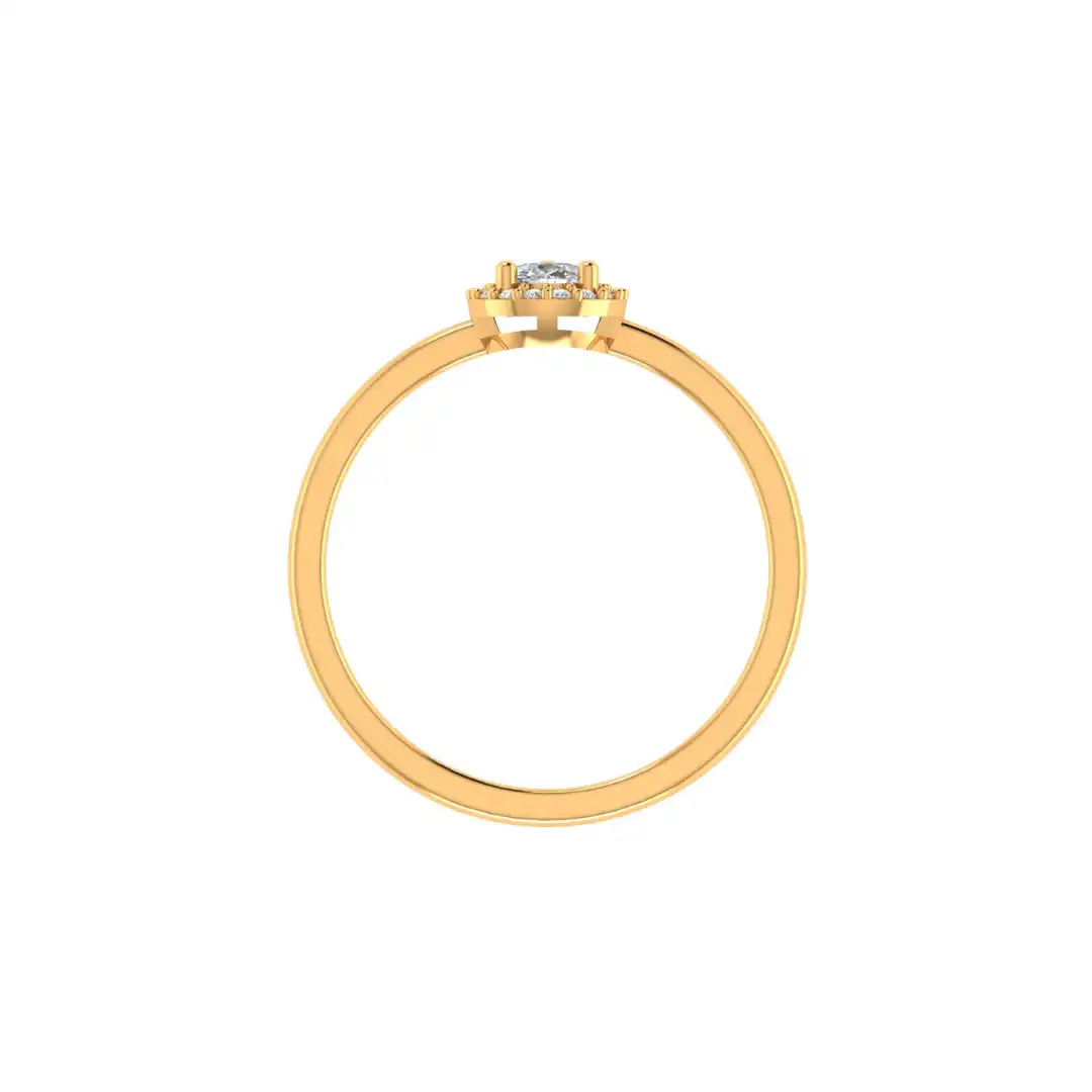 Velmora Halo Diamond Ring - Image 3