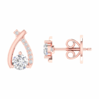 Lysandra Curve Diamond Earrings - Thumbnail Image 7