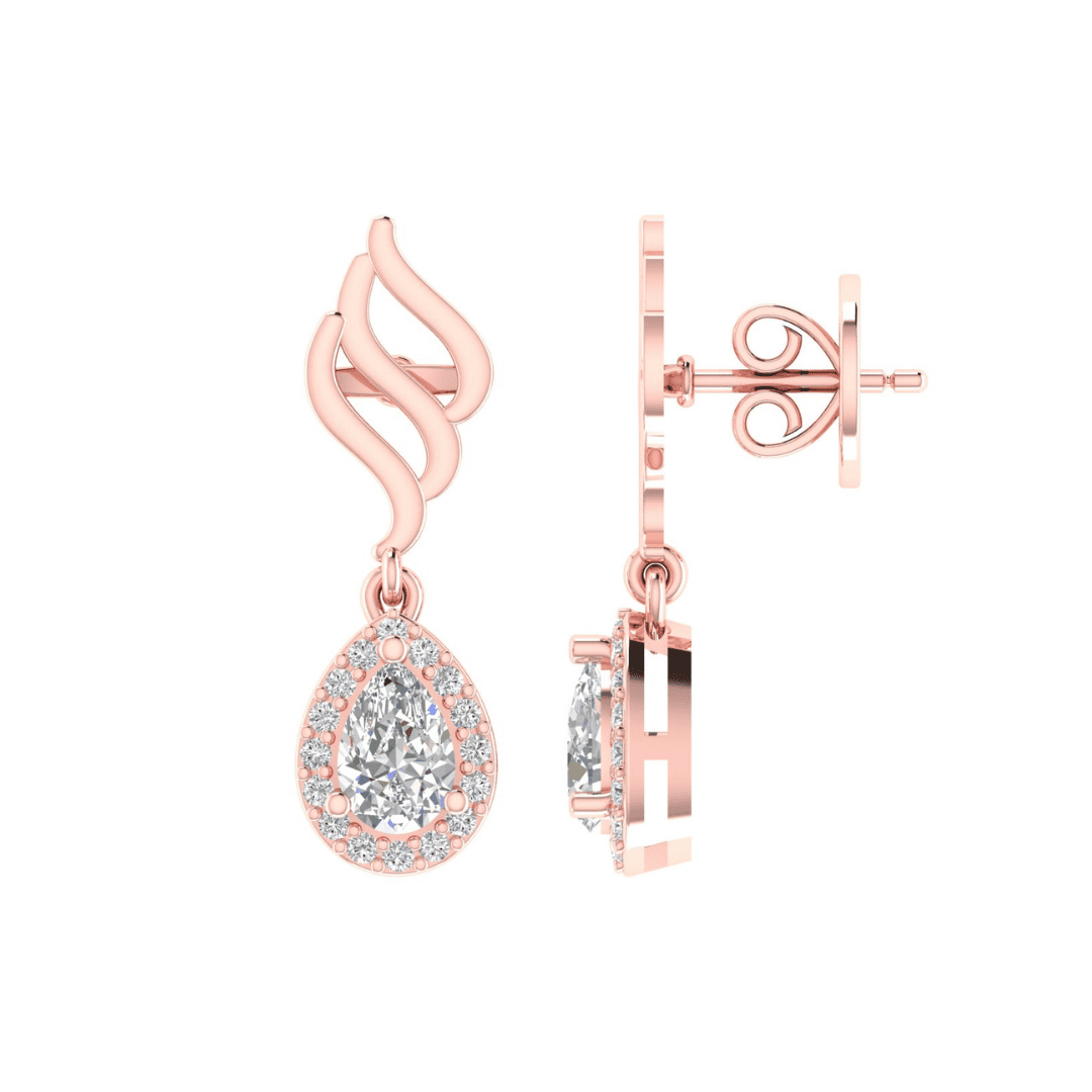 Seraphine Drift Diamond Earrings - Image 7