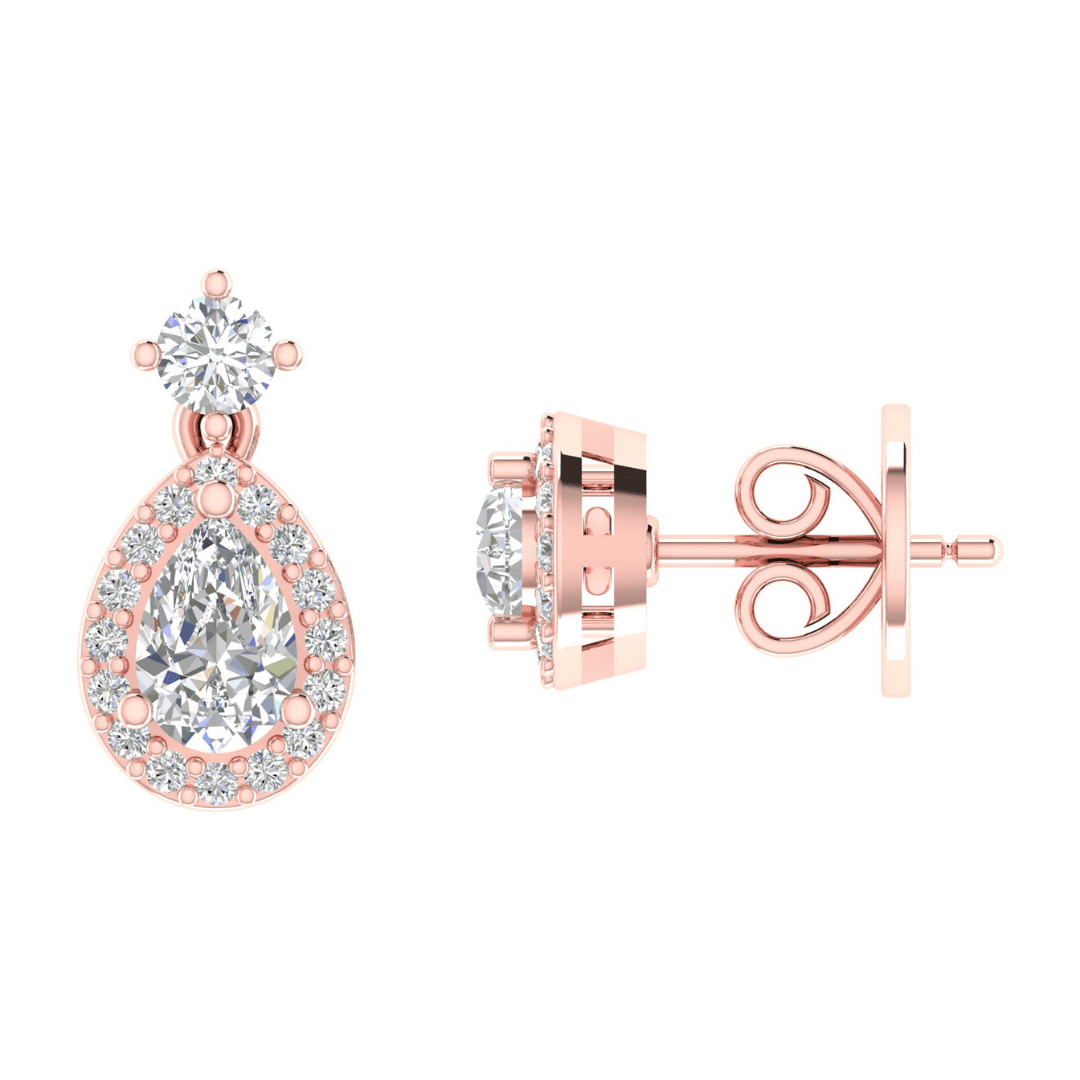 Solenne Cascade Diamond Earrings - Image 7