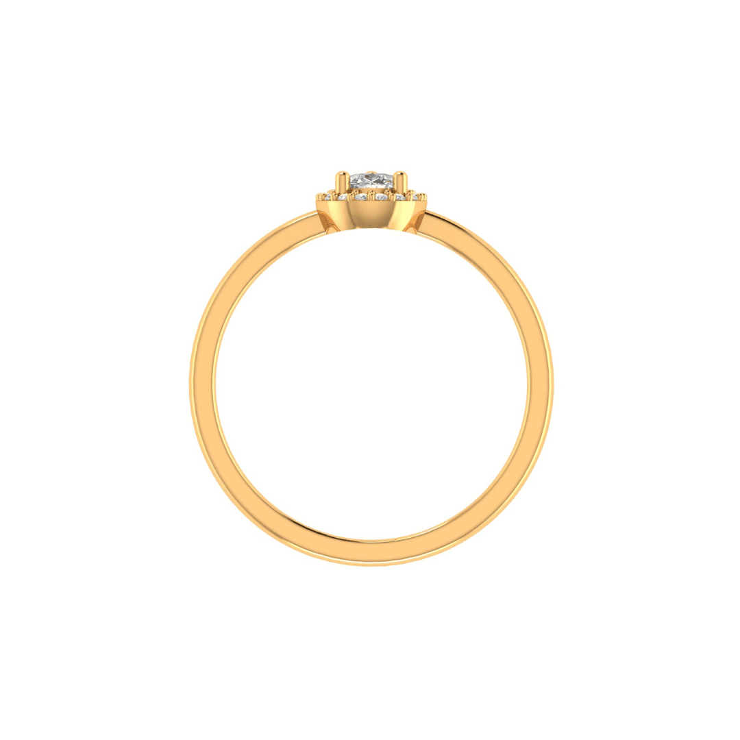 Virelia Halo Diamond Ring - Image 3
