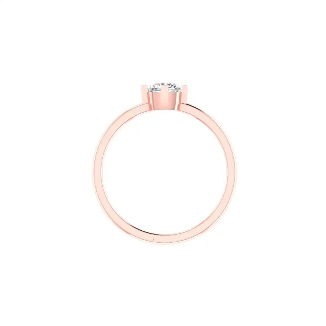 Round Diamond Solitaire Ring - Image 9