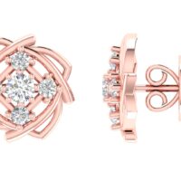 Eternal Bloom Diamond Earrings - Thumbnail Image 7