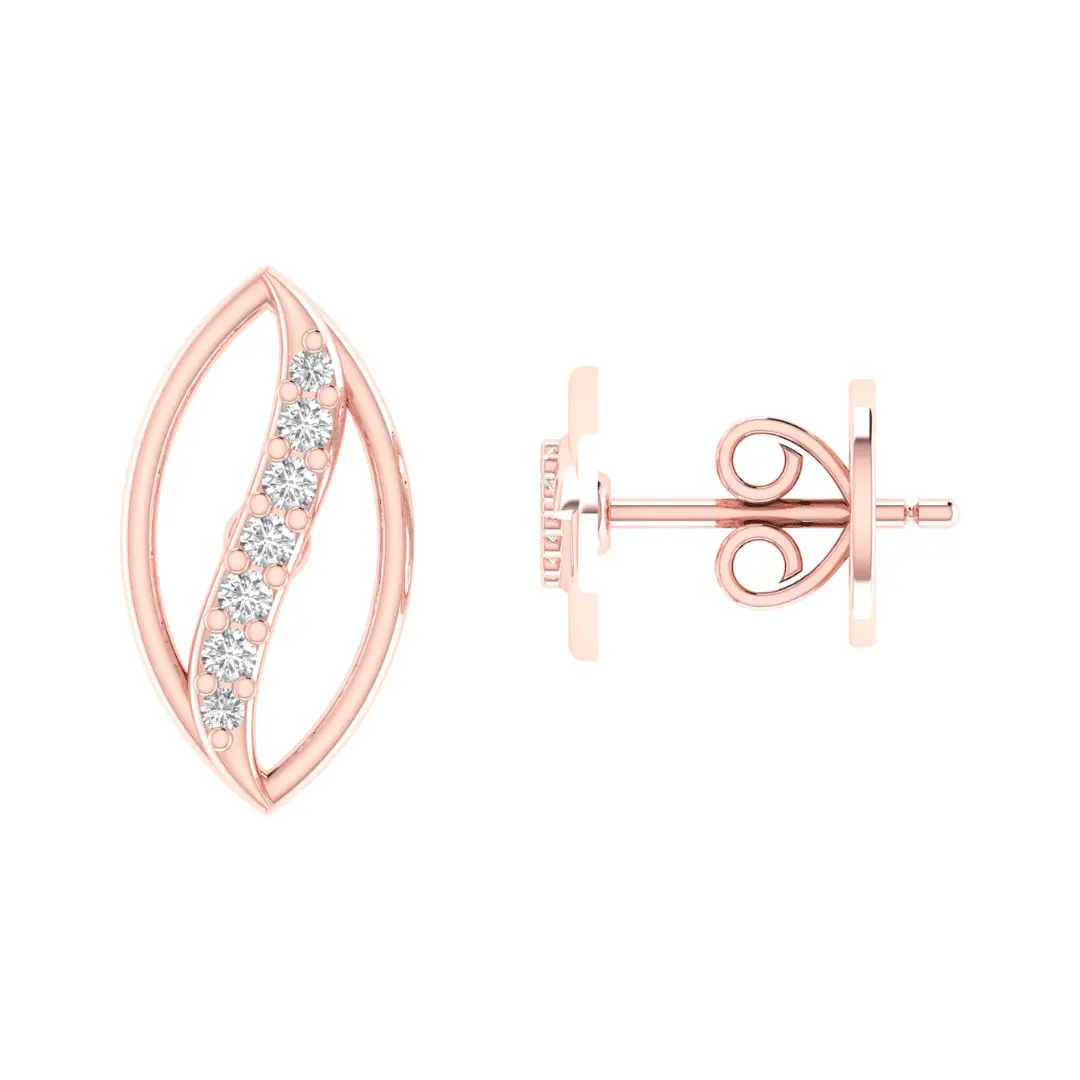 Avelisse Arc Diamond Earrings - Image 7