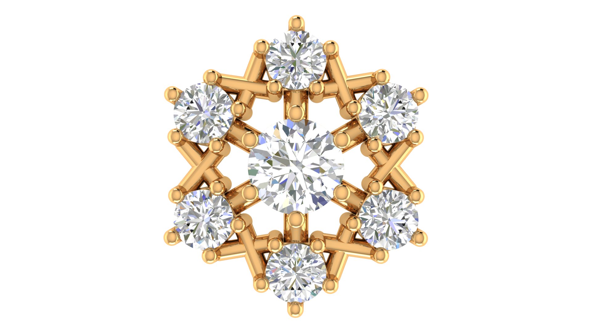 Celestia Bloom Diamond Studs - Image 1