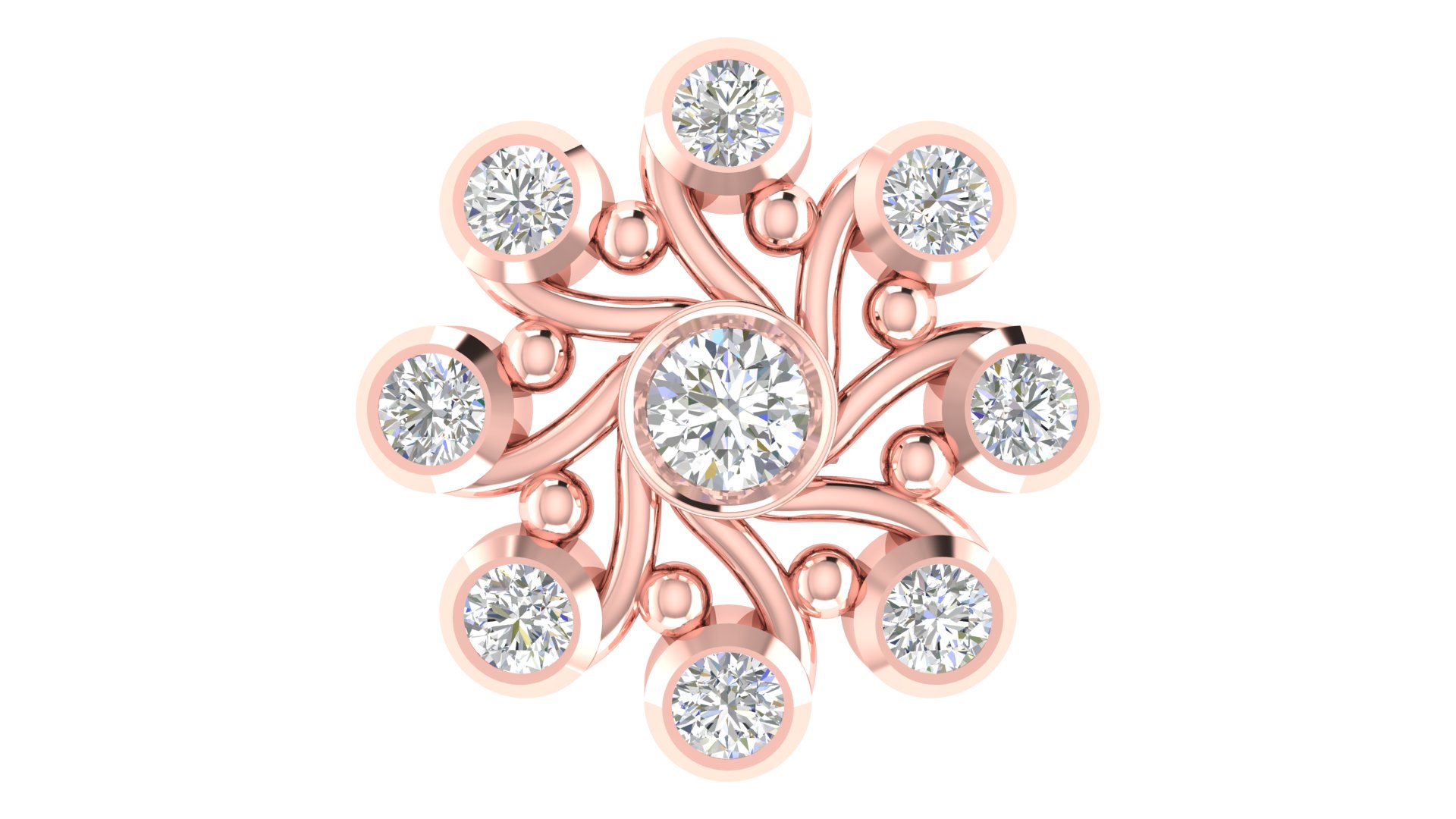 Elowen Verity Diamond Earrings - Image 6