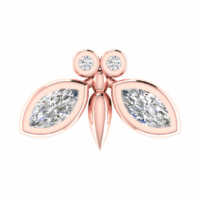 Lunavelle Diamond Earrings - Thumbnail Image 4