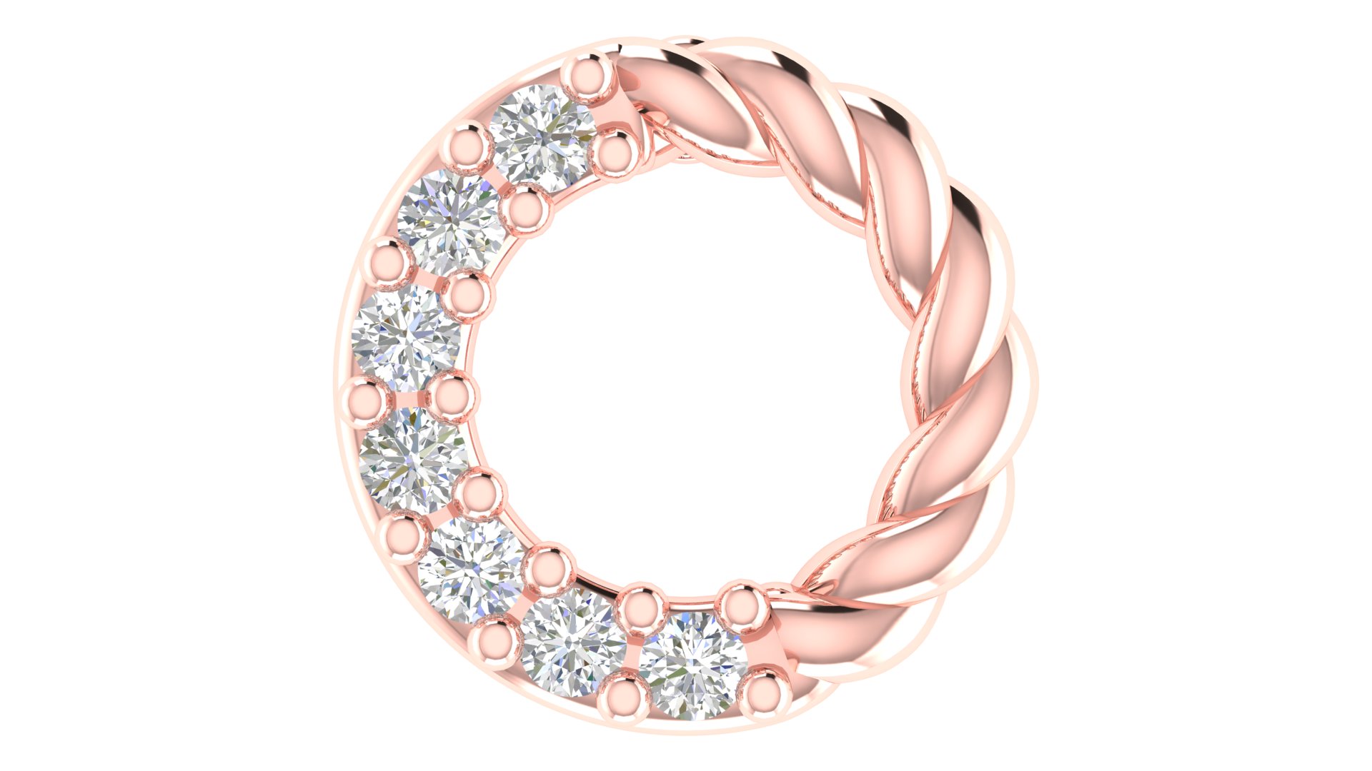 Veloura Twist Diamond Earrings - Image 6