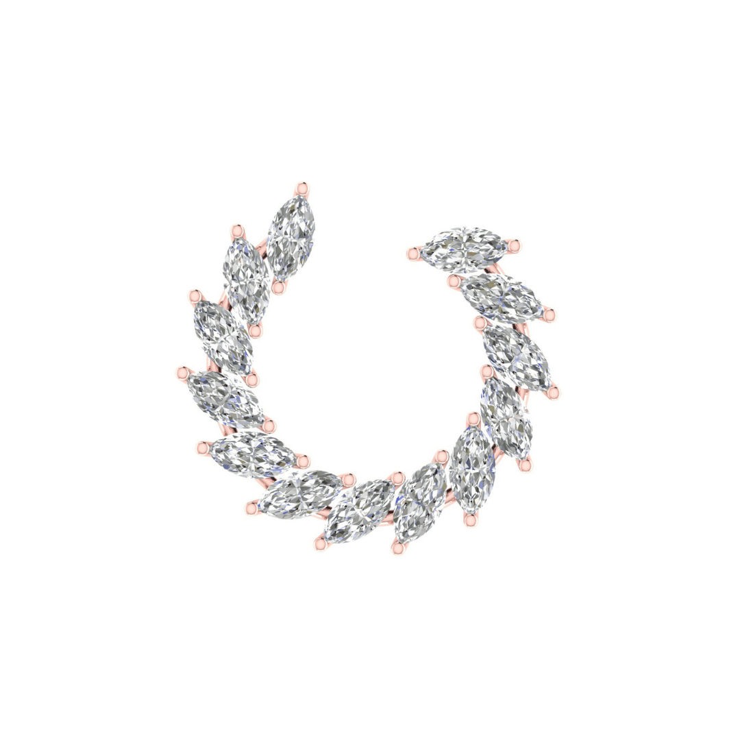 Virelia Crescent Diamond Earrings - Image 6