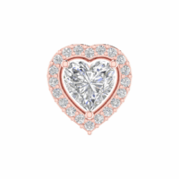Seraphielle Heart Diamond Earrings - Thumbnail Image 6
