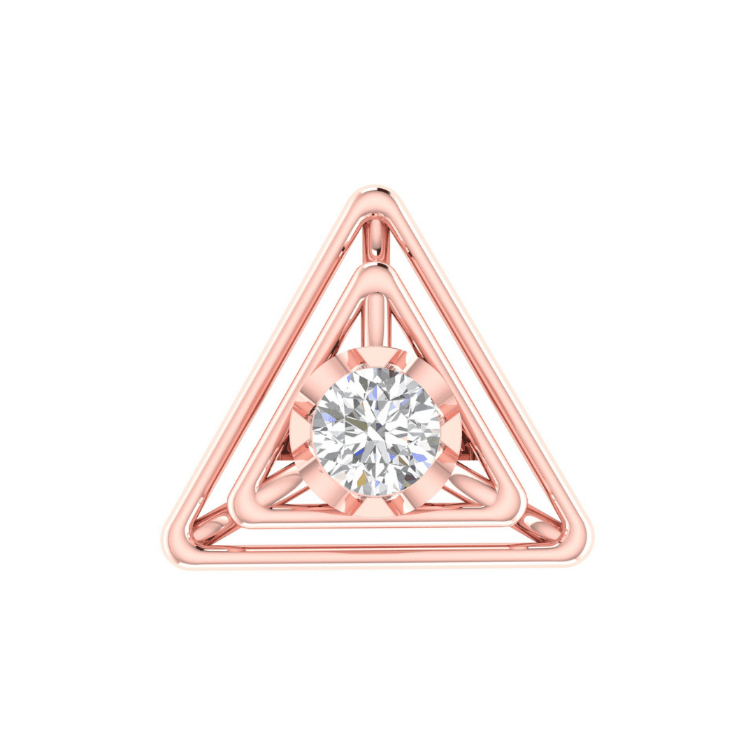 Sorellia Triad Diamond Stud Earrings - Image 6