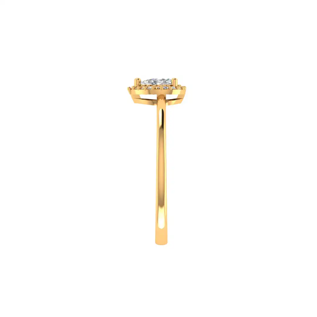 Velmora Halo Diamond Ring - Image 4