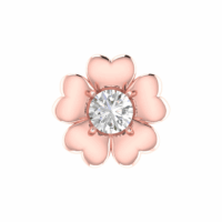 Florévia Halo Diamond Earrings - Thumbnail Image 6
