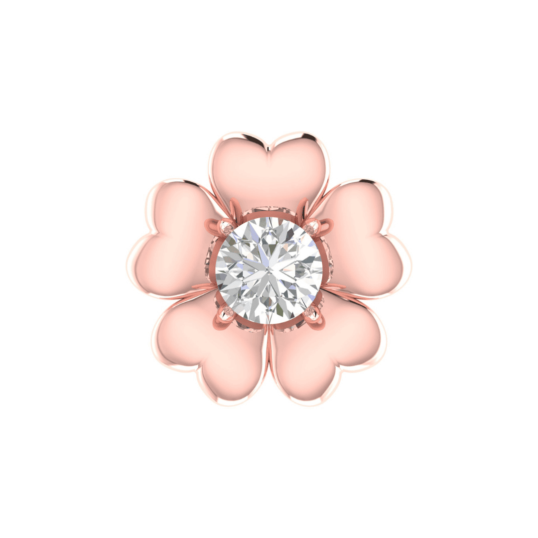 Florévia Halo Diamond Earrings - Image 6