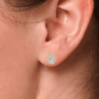 Seravelle Pear Diamond Earrings - Thumbnail Image 8