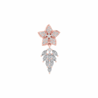 Marivelle Petal Cascade Diamond Earrings - Thumbnail Image 6