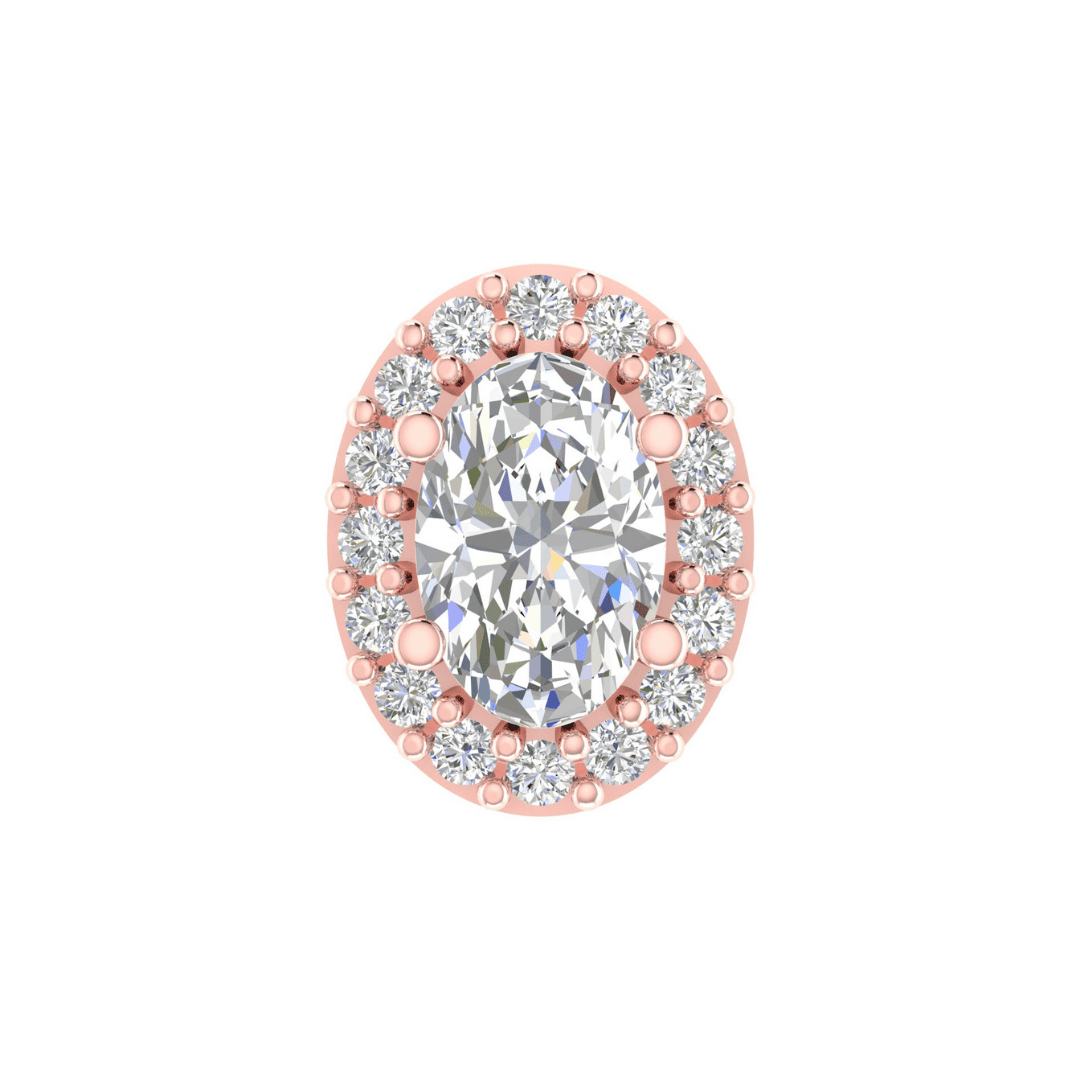 Ophielle Halo Diamond Earrings - Image 6