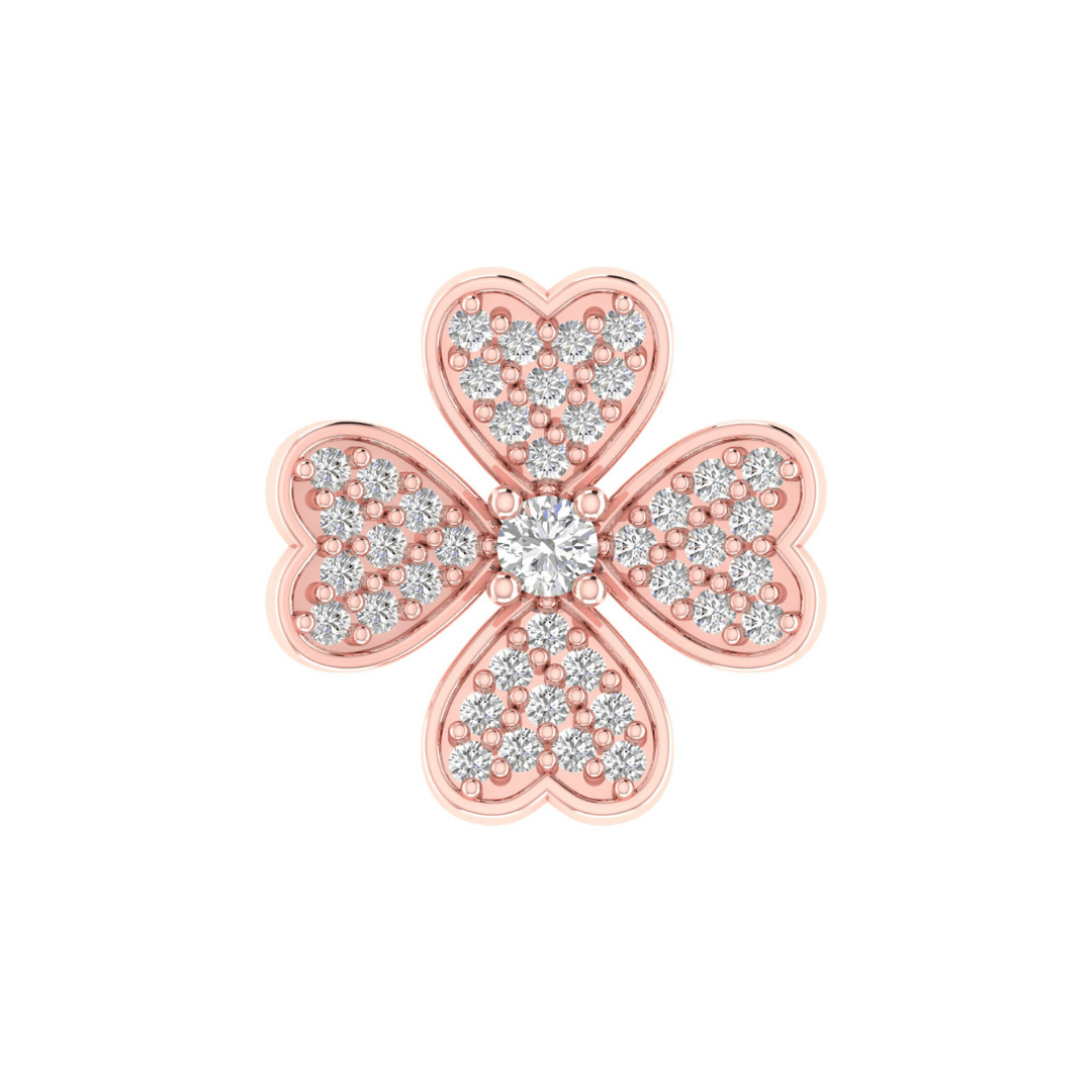 Seraphina Clover Diamond Earrings - Image 6