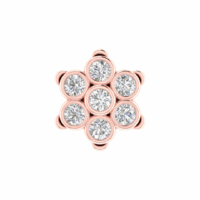 Orlienne Radiant Cluster Diamond Earrings - Thumbnail Image 6
