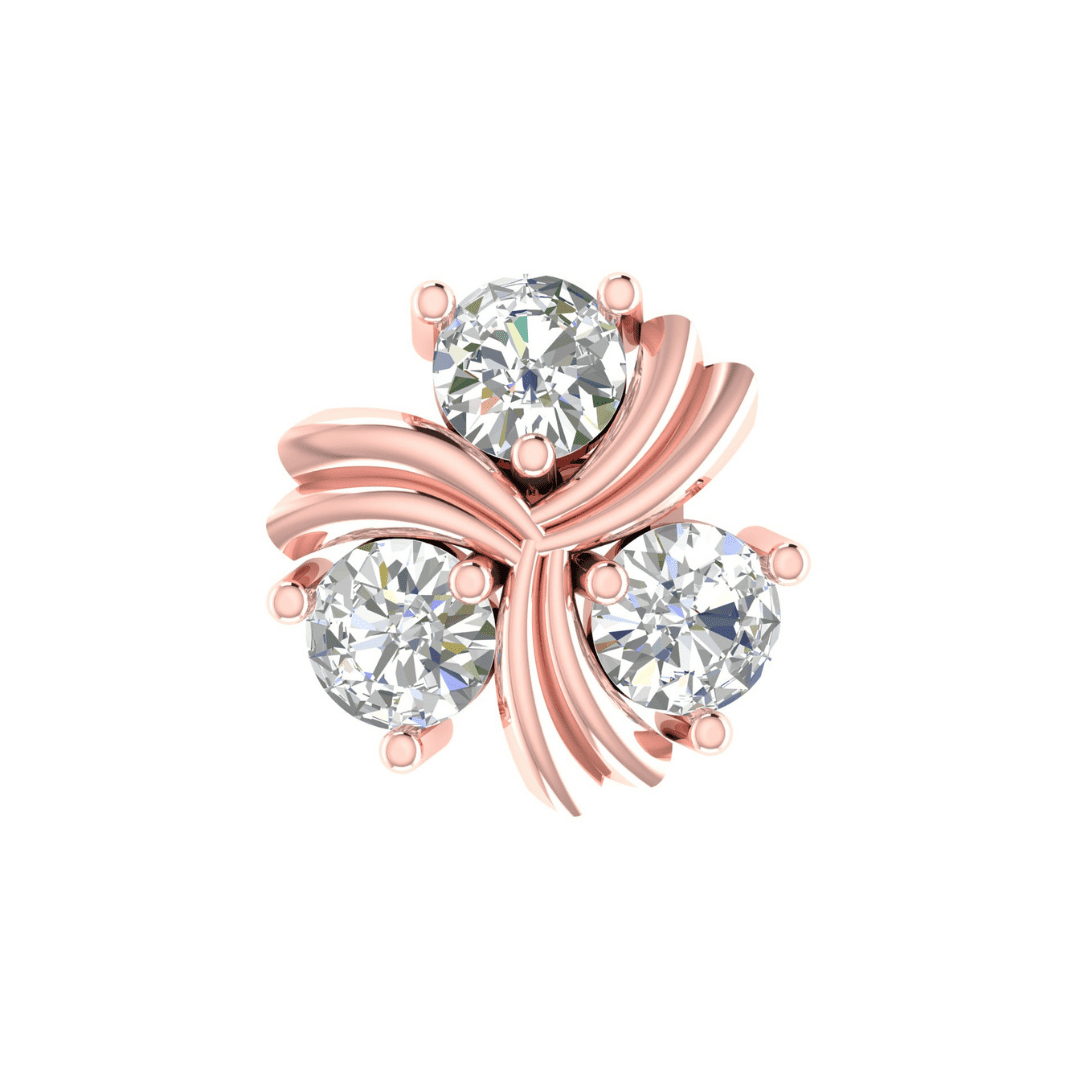 Seravelle Trio Diamond Studs - Image 6