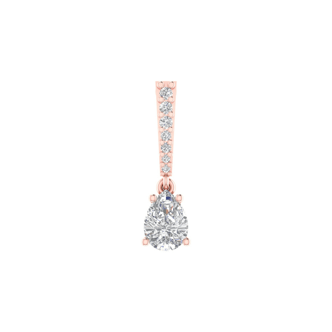 Avelisse Teardrop Diamond Earrings - Image 6