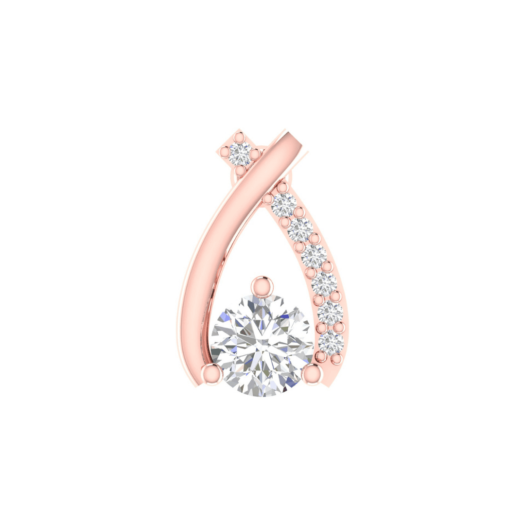 Lysandra Curve Diamond Earrings - Image 6