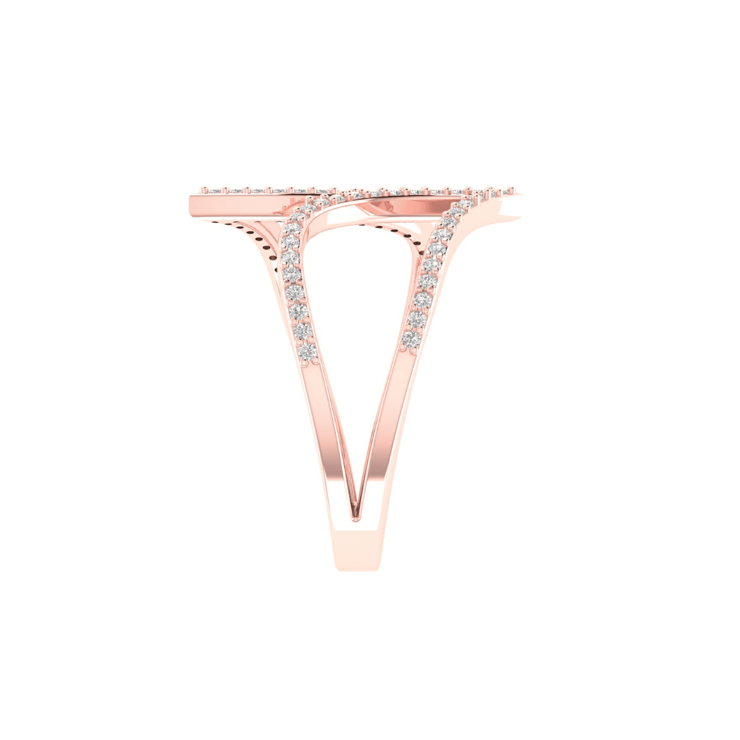 Virellia Twin Arc Diamond Ring - Image 9