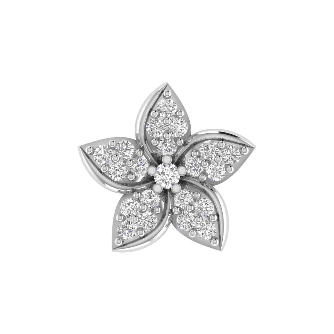 Virellia Petal Diamond Earrings - Image 4