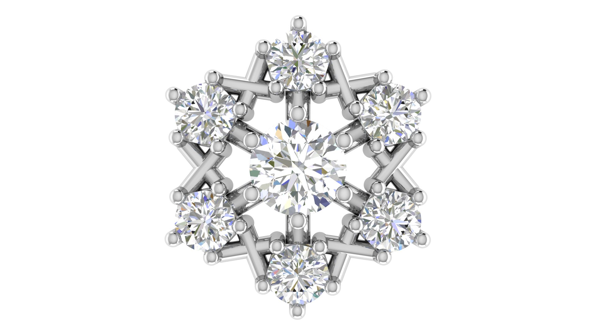 Celestia Bloom Diamond Studs - Image 4