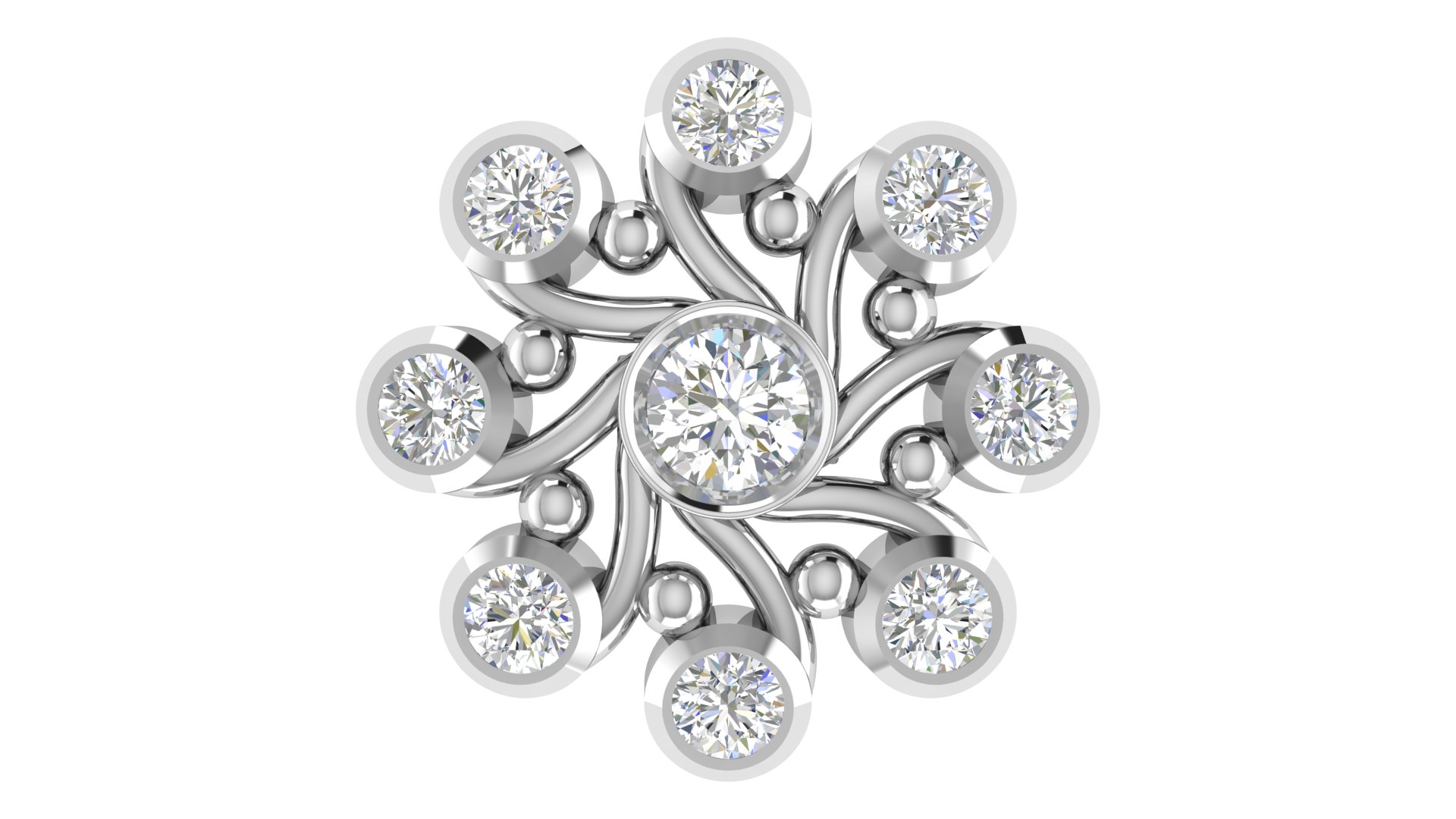 Elowen Verity Diamond Earrings - Image 4