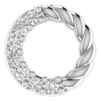 Veloura Twist Diamond Earrings - Thumbnail Image 4
