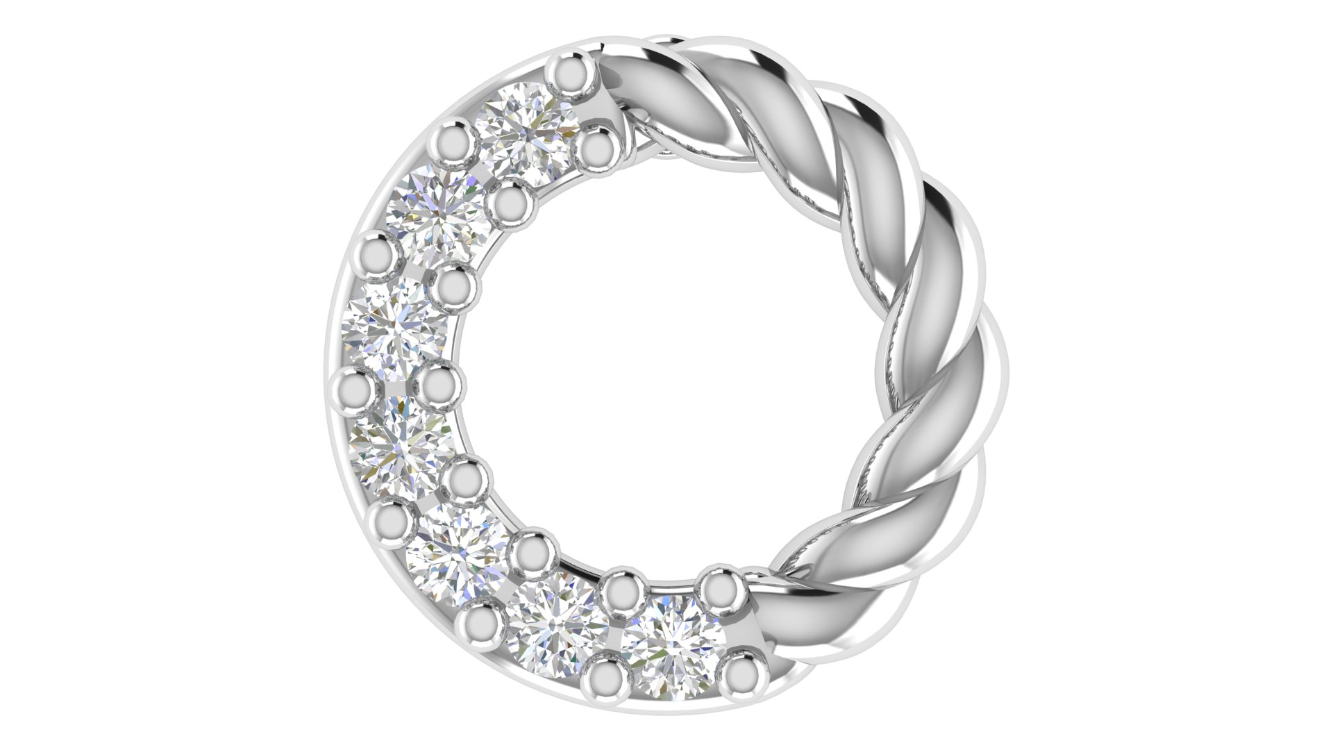 Veloura Twist Diamond Earrings - Image 4