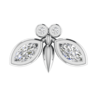 Lunavelle Diamond Earrings - Thumbnail Image 5
