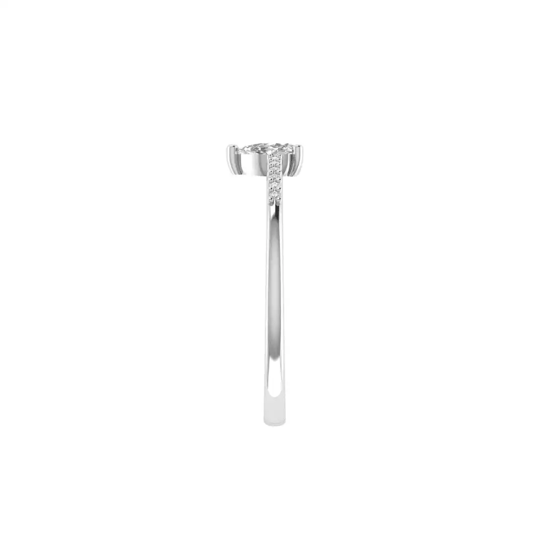 Elaris Pear Diamond Ring - Image 7