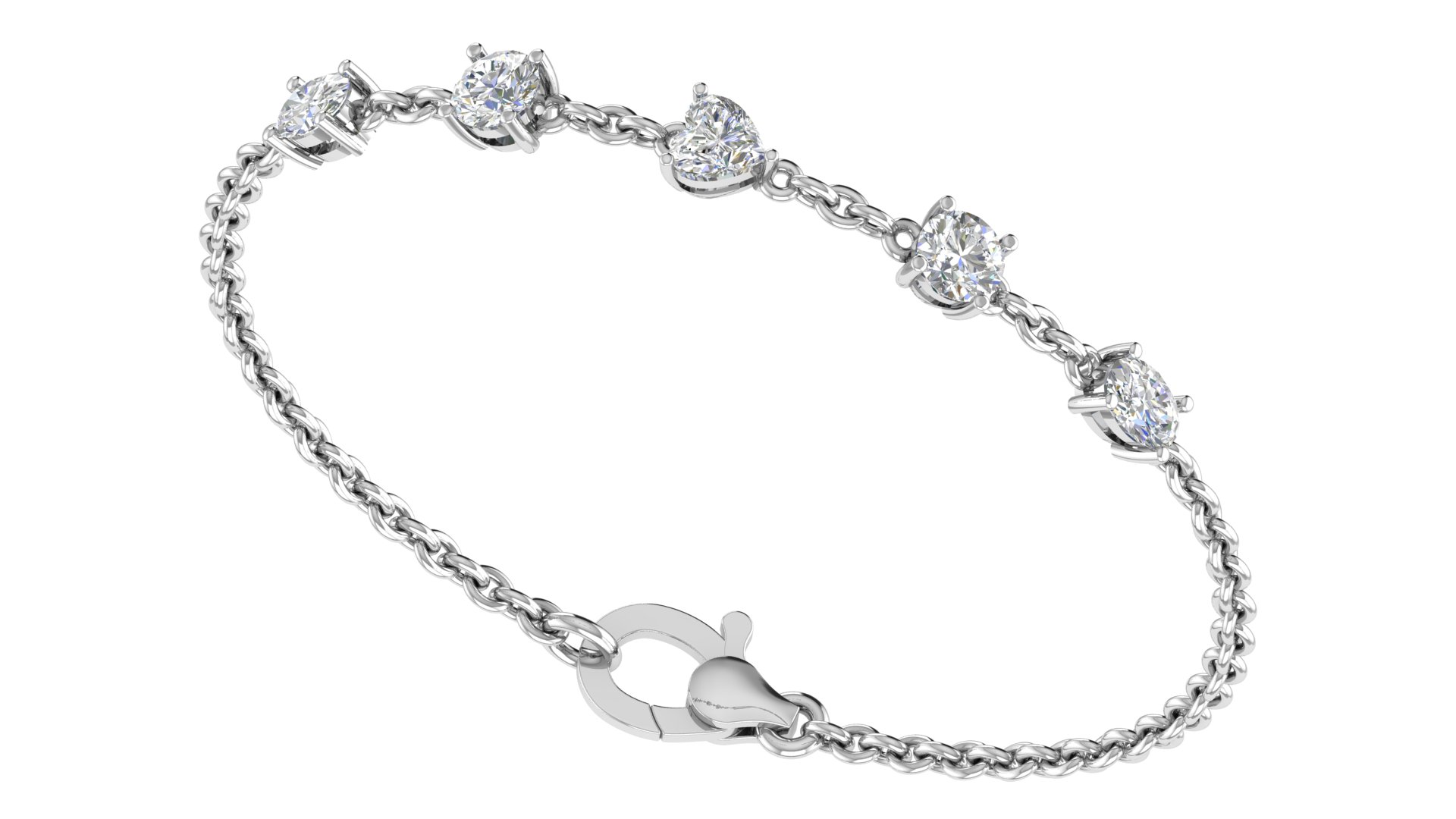 Celestine Five Diamond Bracelet - Image 6