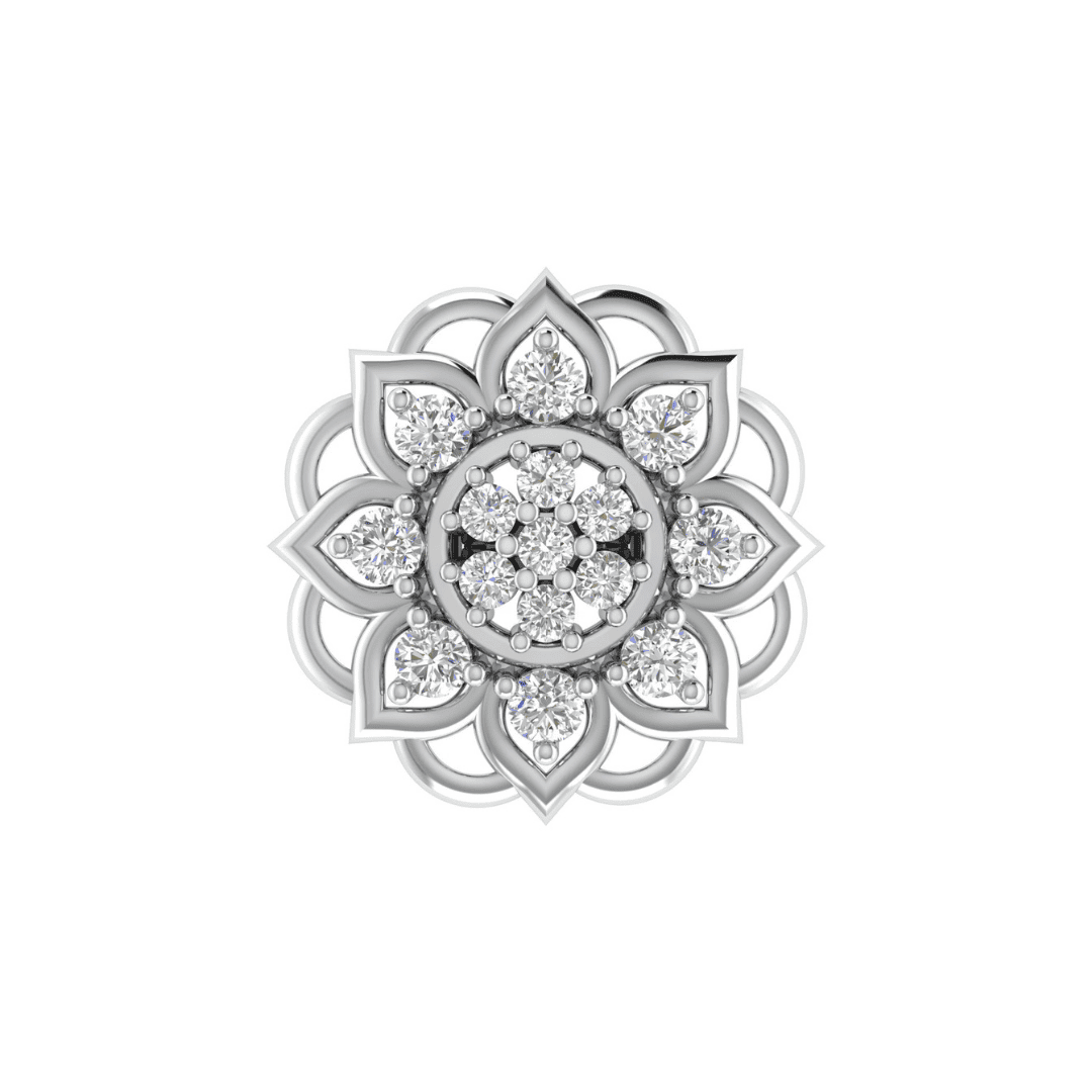 Zarielle Mandala Diamond Earrings - Image 4