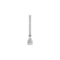 Seravelle Arc Diamond Huggie Earrings - Thumbnail Image 4