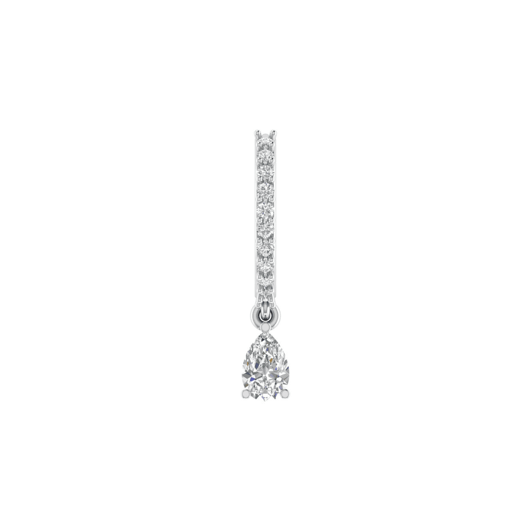 Seravelle Arc Diamond Huggie Earrings - Image 4