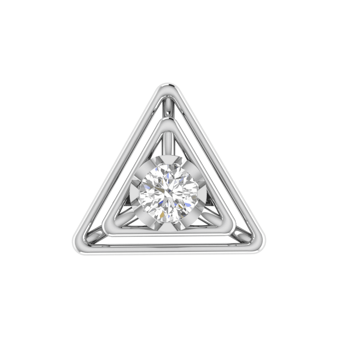 Sorellia Triad Diamond Stud Earrings - Image 4