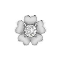 Florévia Halo Diamond Earrings - Thumbnail Image 4