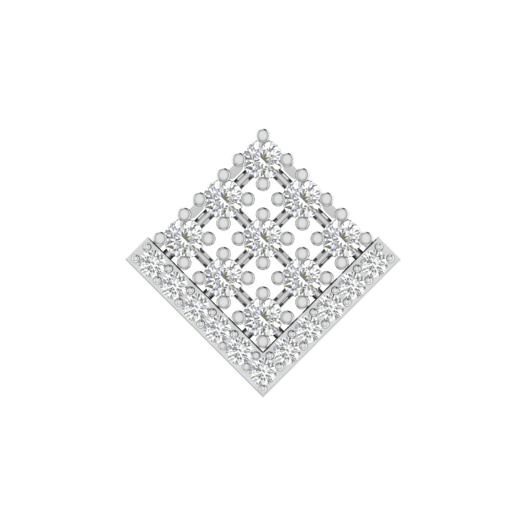 Virelisse Lattice Diamond Earrings - Image 4
