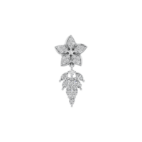 Marivelle Petal Cascade Diamond Earrings - Thumbnail Image 4