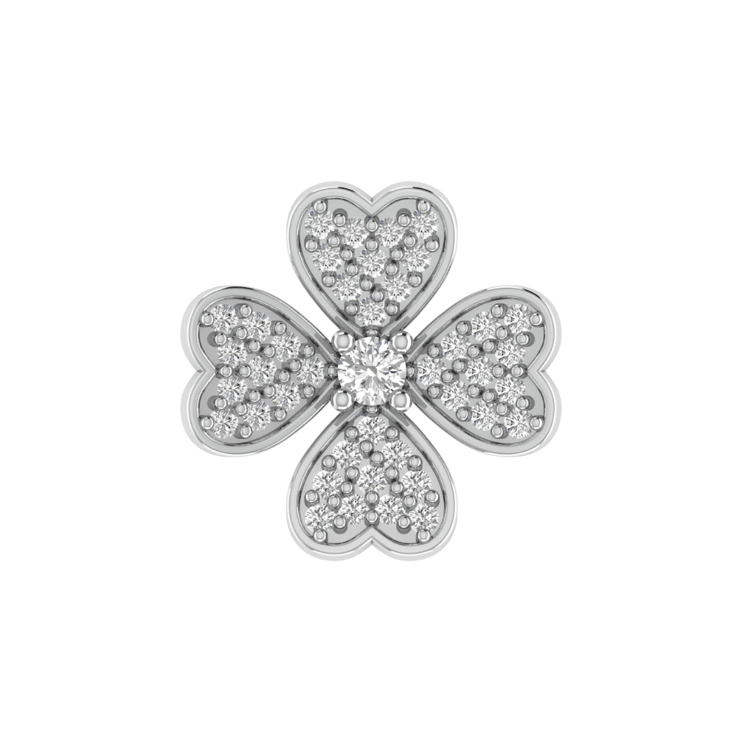 Seraphina Clover Diamond Earrings - Image 4