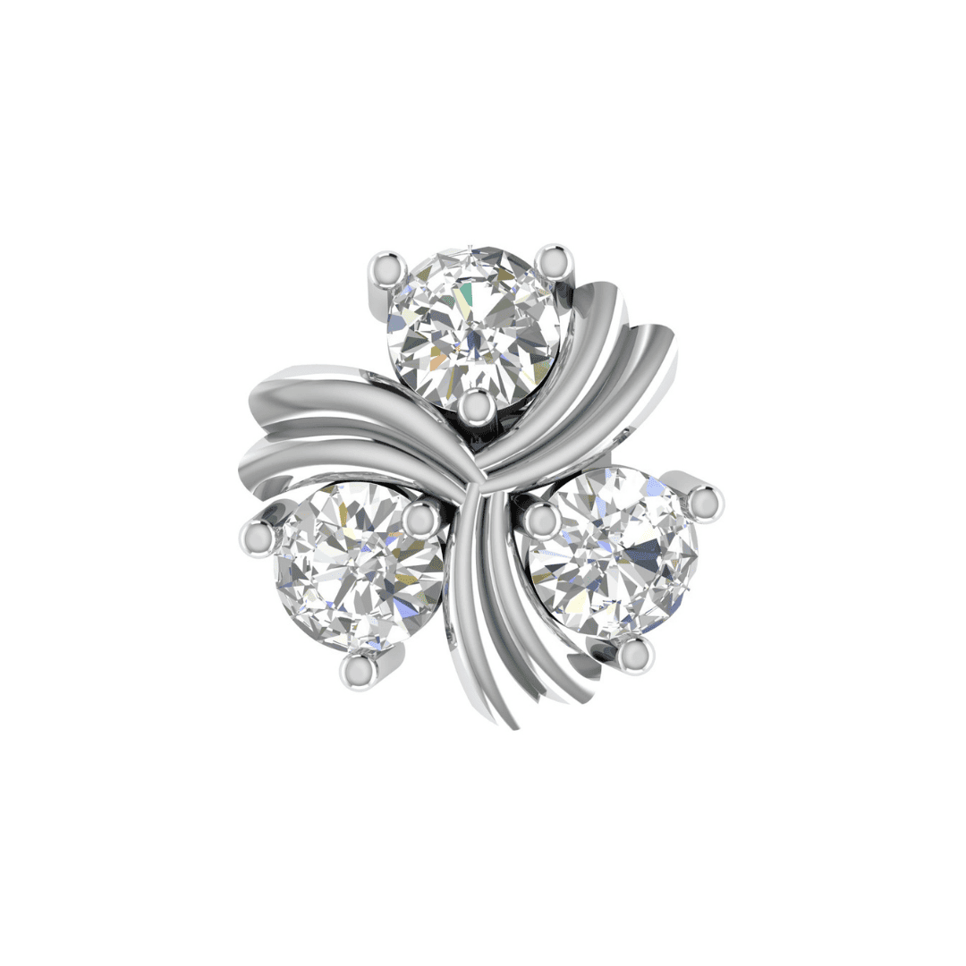 Seravelle Trio Diamond Studs - Image 4