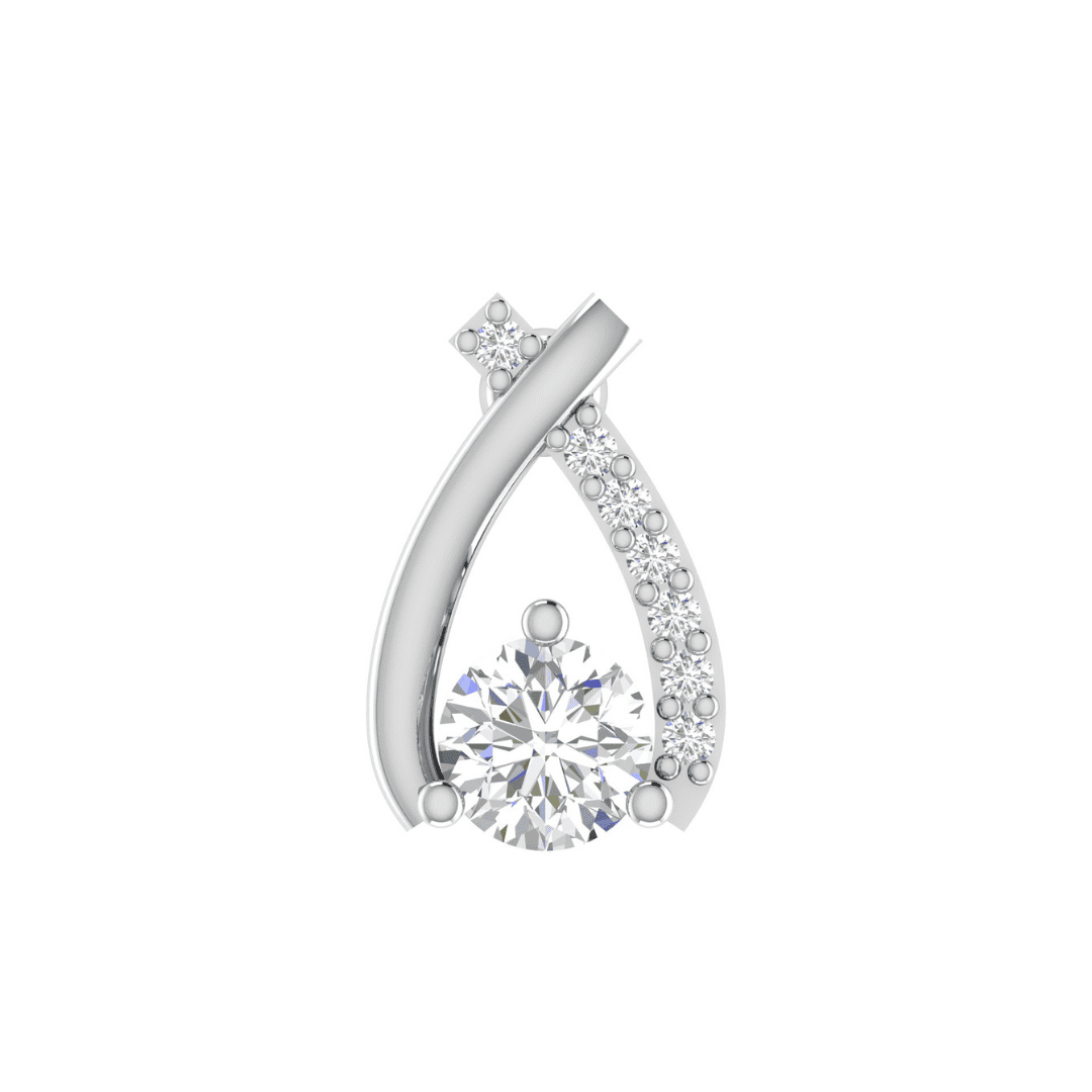 Lysandra Curve Diamond Earrings - Image 4